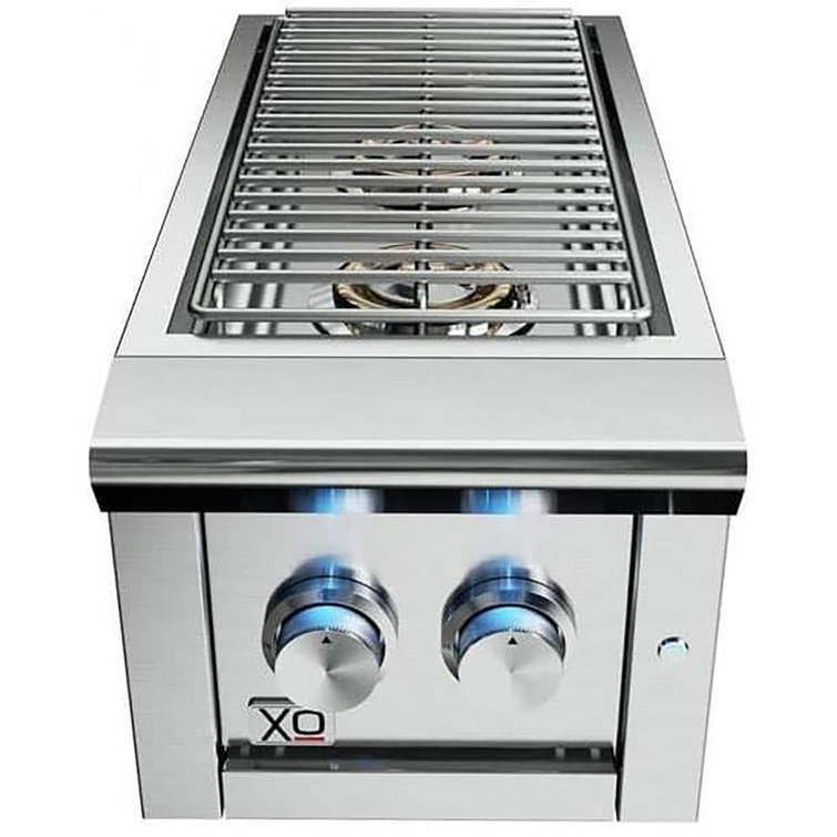 XO Appliance 2 Burner BuiltIn 24000 BTU Gas Grill with Side Burner Wayfair